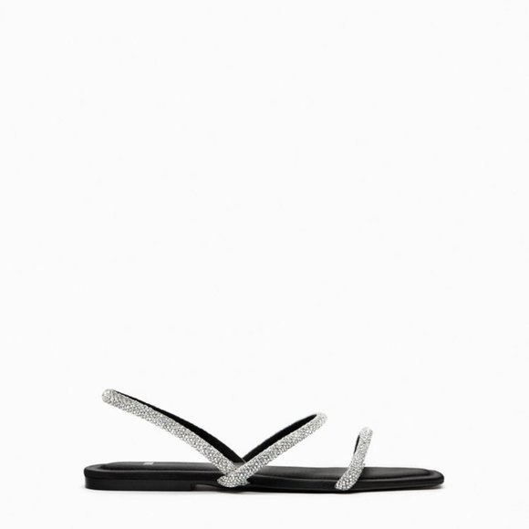 ZARA RHINESTONE SANDALS - Picture 5 of 8